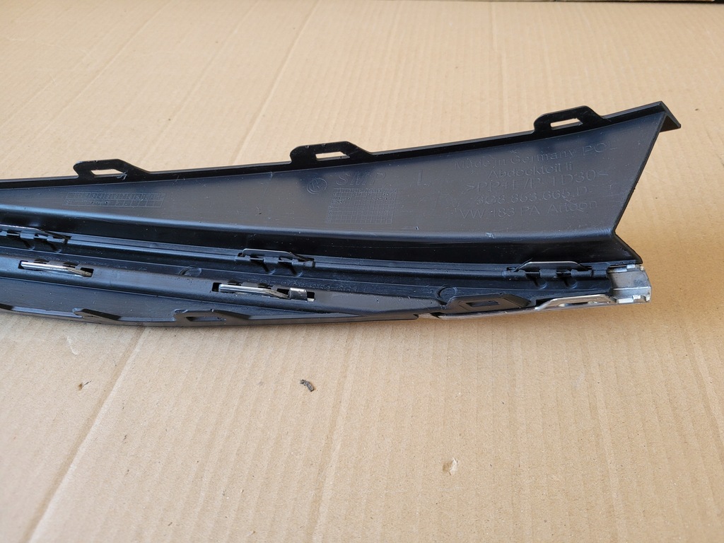 фото №7, Решётка молдинг бампера левая перед vw arteon lift 3g8853665d