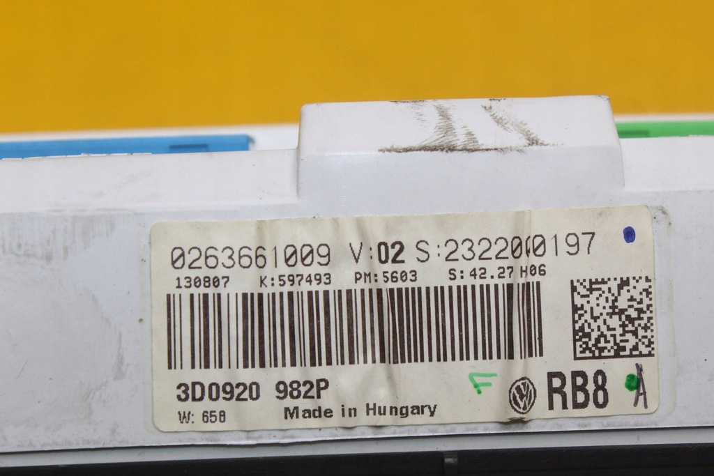 фото №7, Счетчик приборы vw phaeton 3d0920982p anglik 3.0 tdi