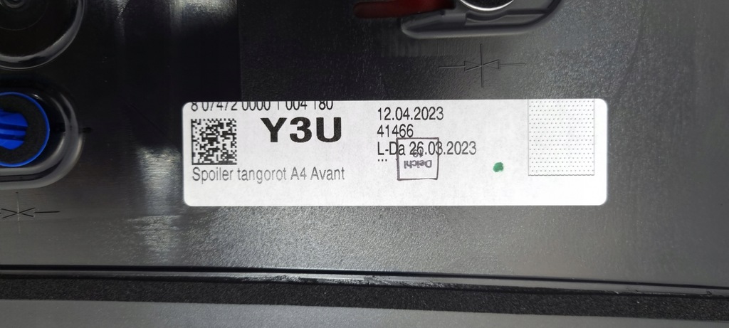 фото №11, Спойлер кришки audi a4 b9 s-line 8w9827933 ly3u