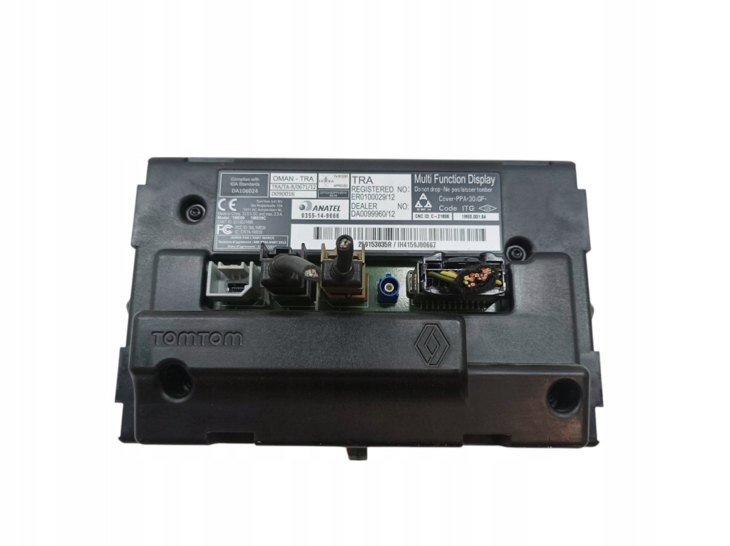 фото №1, Дисплей 259153035r renault kangoo ii 2008-