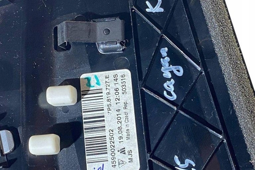 фото №8, Впуск воздуха консоли porsche cayenne 92a 7p5819727e 3.0l дизель 193kw