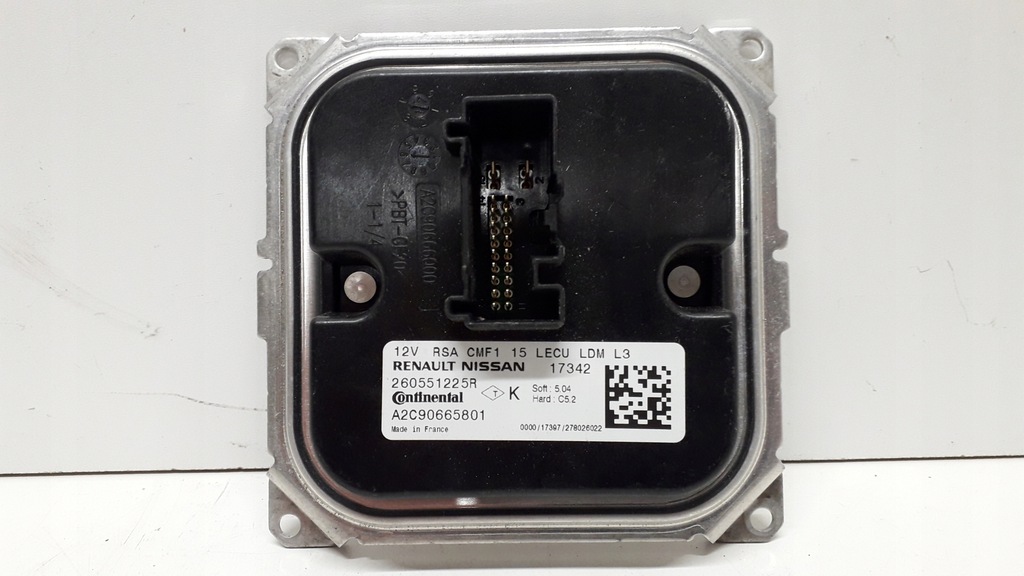фото №2, Nissan renault перетворювач модуль led 260551225r a2c90665801