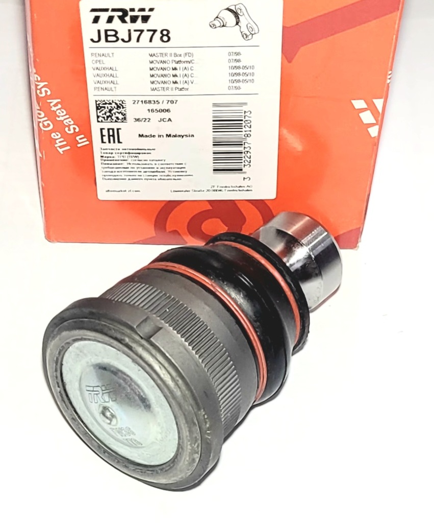 фото №1, Trw jbj778 шаровая опора нижний 24mm renault master 2006-