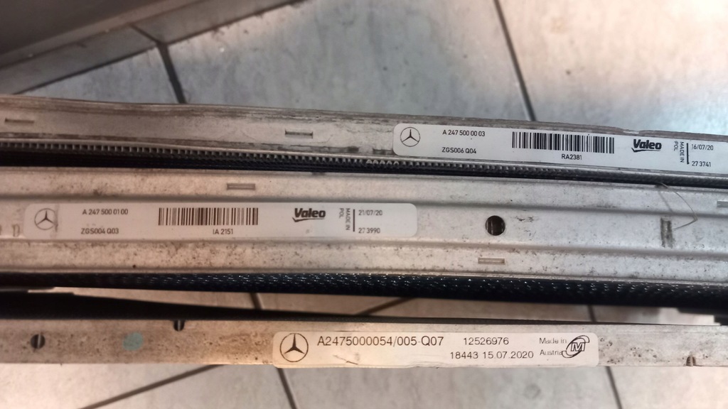 фото №14, Mercedes w177 w247 комплект радіатор радіатор a2475000054 a2475000100