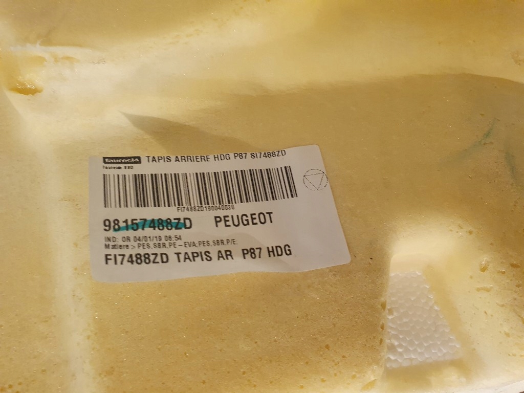 фото №7, Peugeot 5008 ii 2019 обшивка коврик пол 7 человек europa super состояние