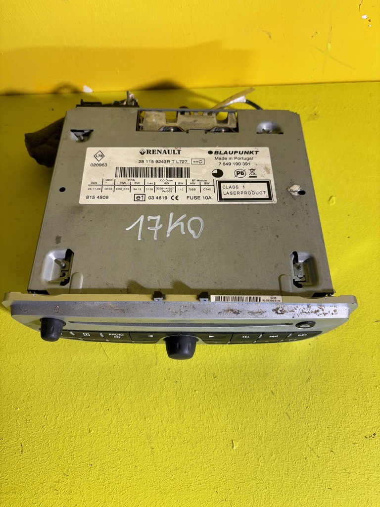 фото №2, Renault scenic iii радіо радіопрогравач 7649190391