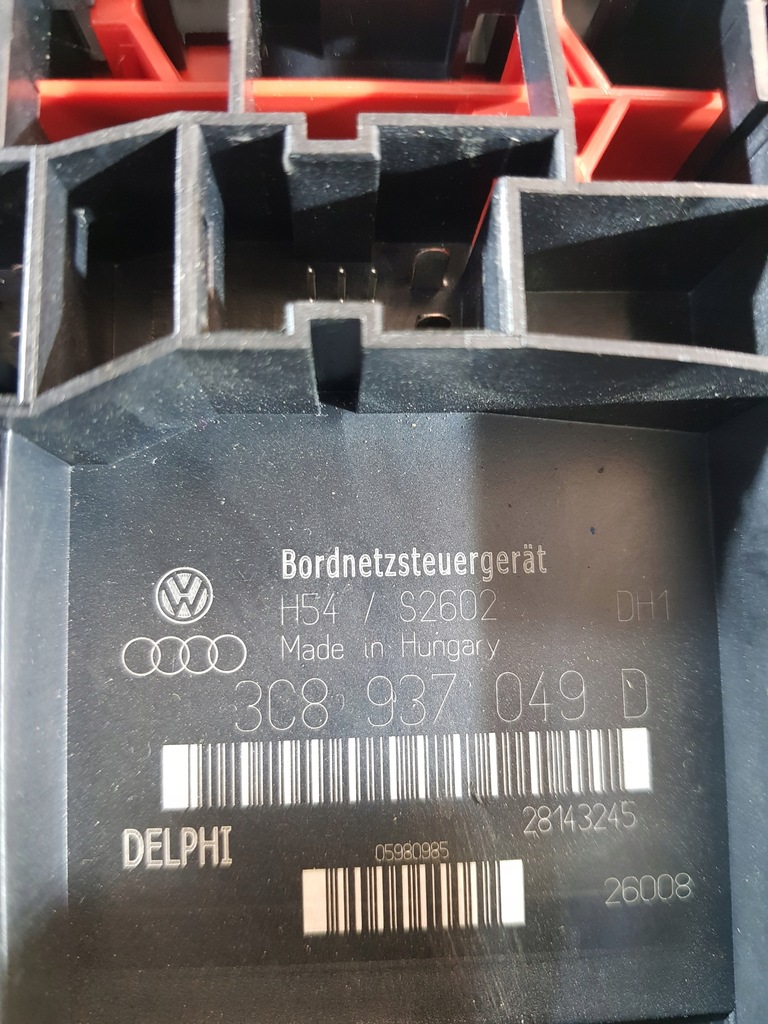 фото №10, Модуль блок управления бортовой сетью volkswagen оригинальный номер 3c8937049d