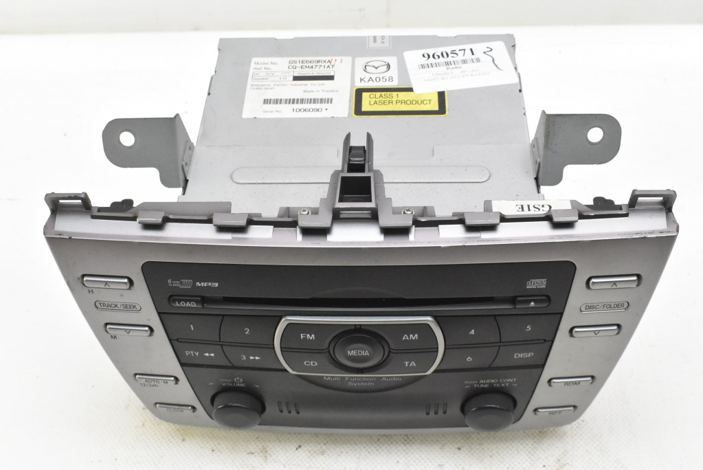 фото №2, Радио радиопроигрыватель cd mp3 rds gs1e669rxa mazda 6 2 ii gh 07-12