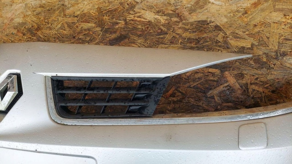 Бампер передній перед renault laguna 2 ii lift омивачі ксенон сріблястий Ціна