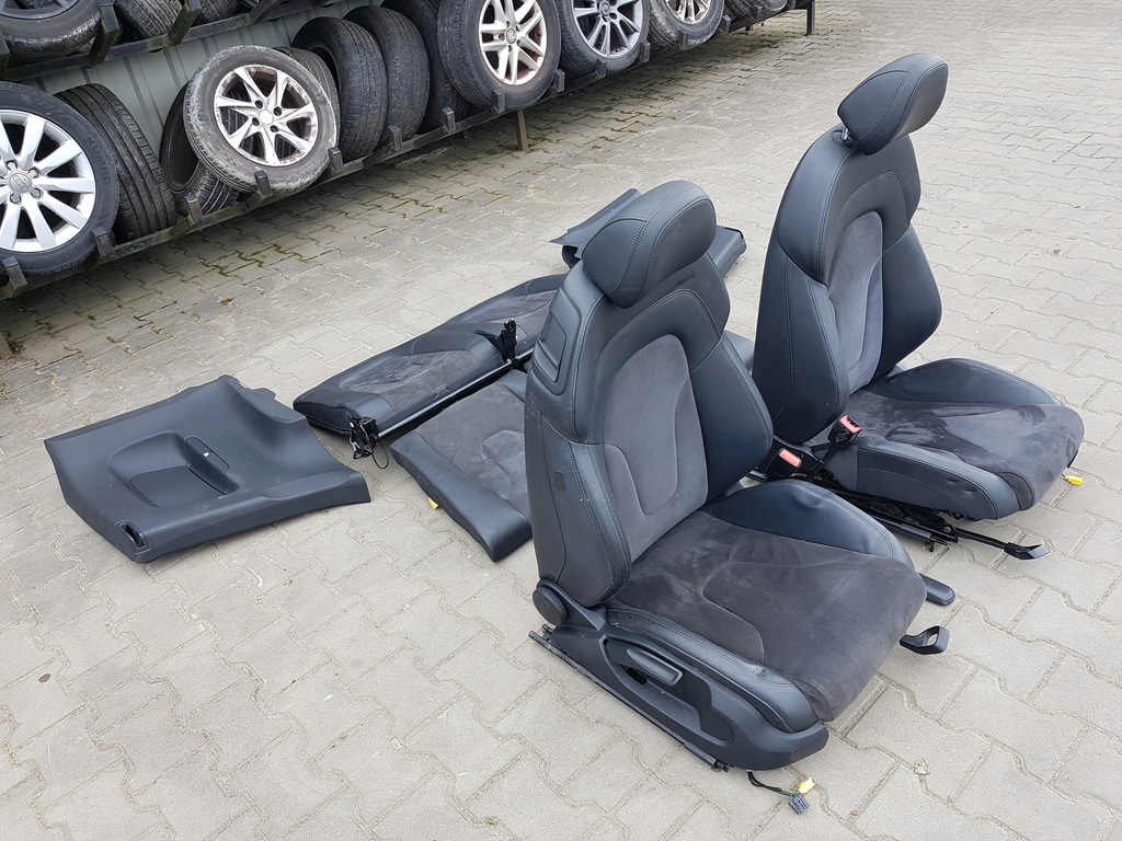 фото №4, Audi tt 8j 06-12r coupe сиденья заднее сиденье alcantara