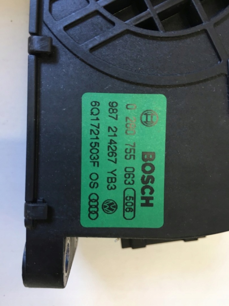 фото №13, Потенціометр газу vw polo 9n 1.2 6q1721503f 0280755063