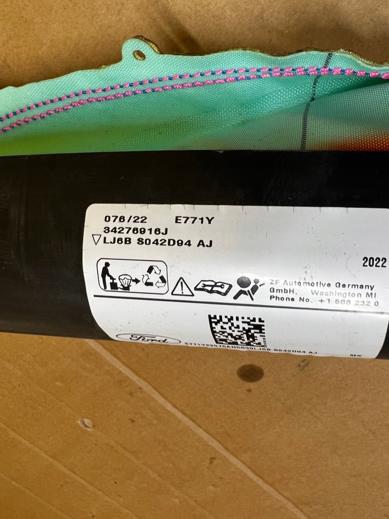 фото №7, Шторка безопасности подушка безопасности подушка воздушная правая правый ford escape mk4 usa