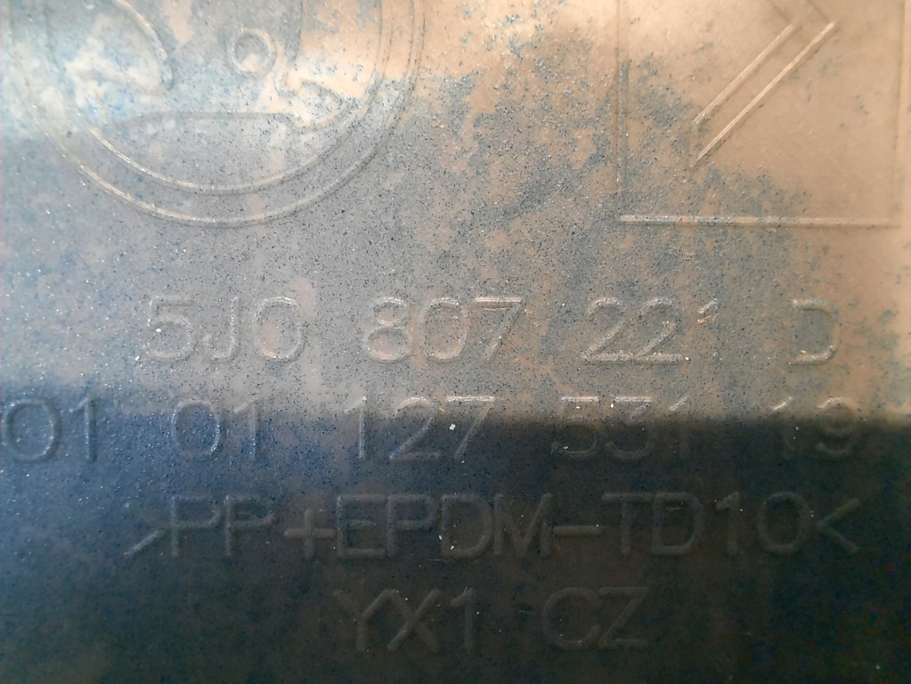 фото №16, Skoda fabia ii lift 10-14 бампер перед передний 5j0807221d