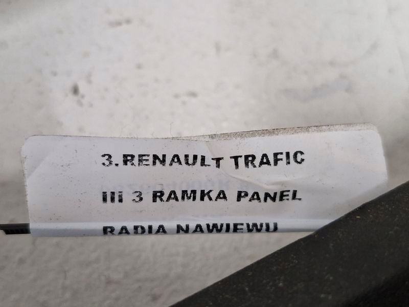 фото №8, Renault trafic iii 3 рамка панель радіо обдув середня 682604006r