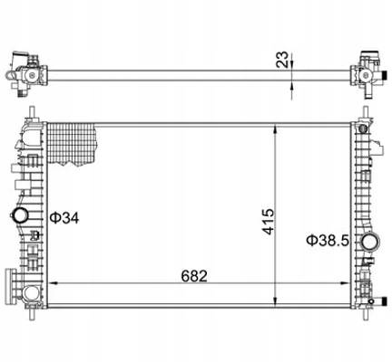 фото №1, Радиатор insignia 2.0cdti 08- 620 207 hart