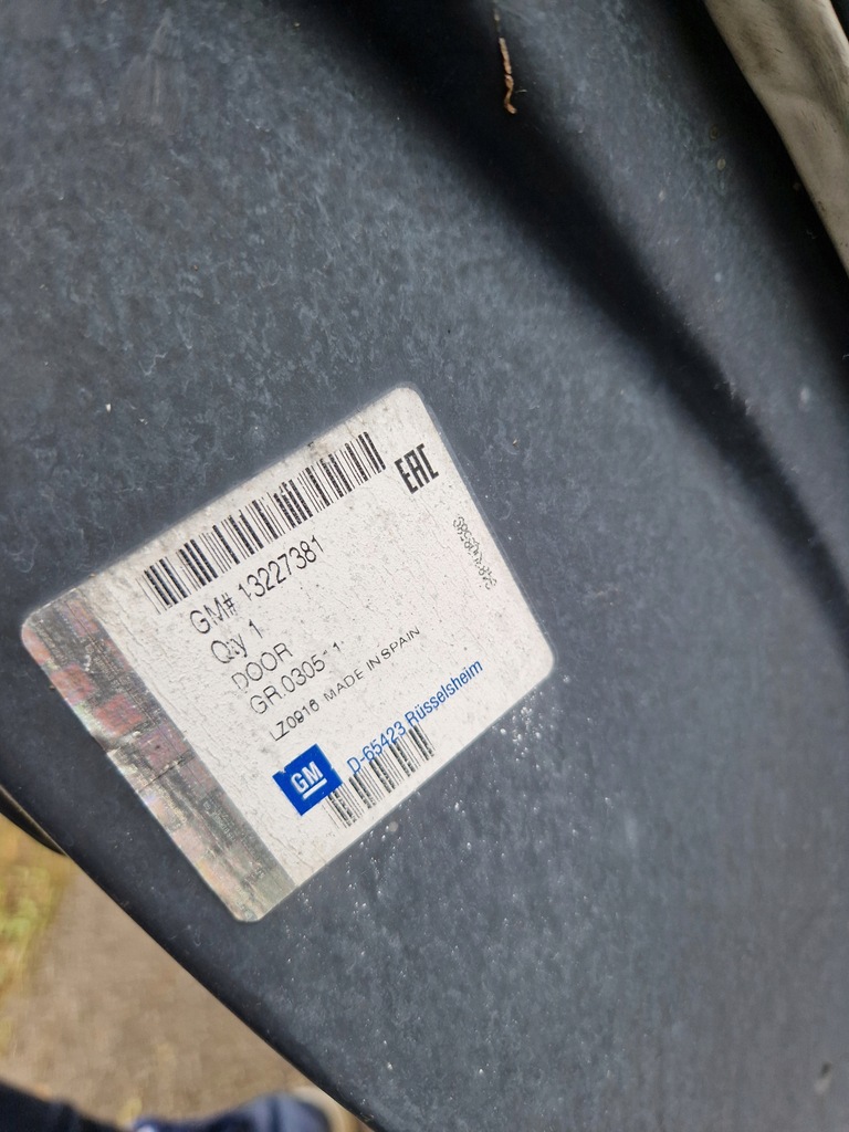 фото №3, Дверь передние правое opel combo 13227381