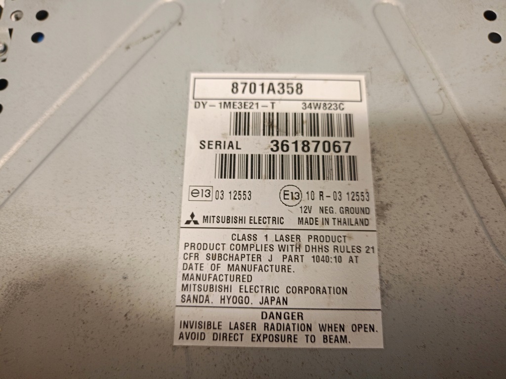 фото №9, Радио 8701a358 mitsubishi space star ii