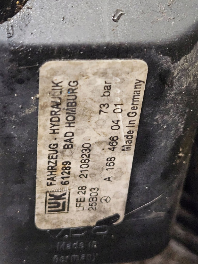 2003 mercedes-benz a w168 насос підсилювача a1684660401 Київ