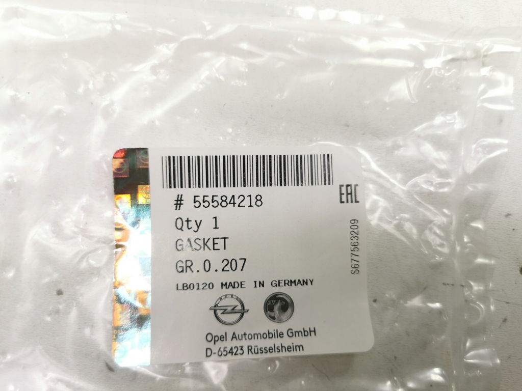 Прокладка трубка клапана egr opel insignia a b оригинальный номер 55584218 с Разборки