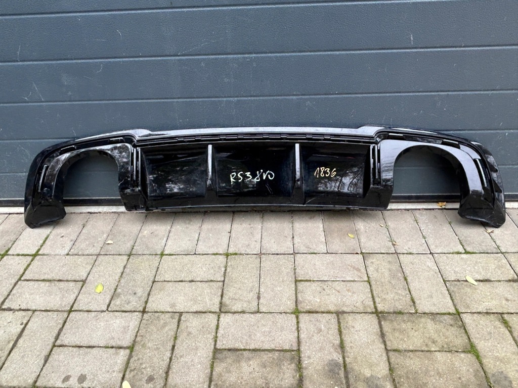 фото №1, Audi rs3 8v4 диффузор спойлер бампера 8v4807521ab