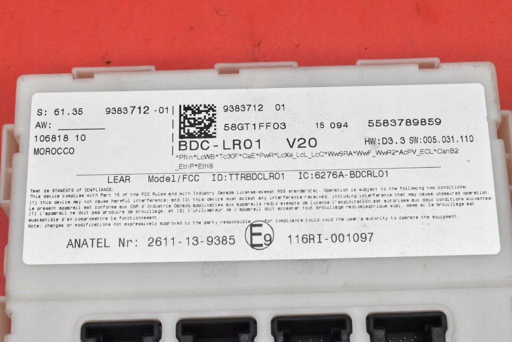 фото №7, Коробка предохранителей bsi bcm bdc 9383712 bmw x5 f15 3.0i 306 km 13-18