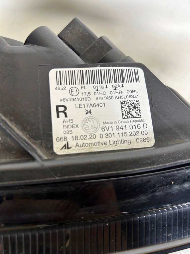 фото №8, Skoda fabia 3 iii lift лампа правая led перед передняя