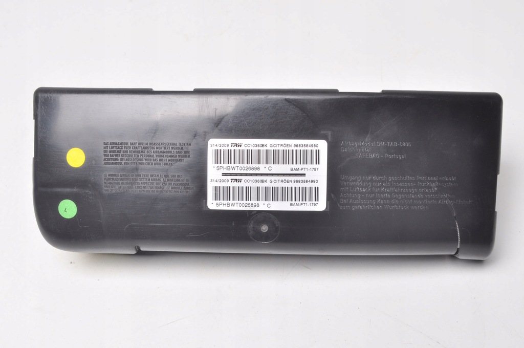 фото №1, Citroen ds3 подушка безпеки подушка повітряна сидіння 9683584980