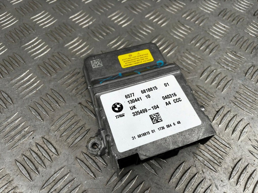 фото №1, Bmw x1 f48 датчик модуль подушка безпеки 6818815