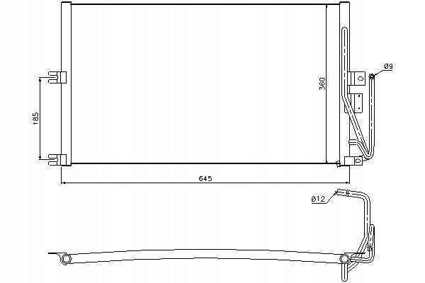 фото №1, Nissens 94653 конденсатор, кондиционер