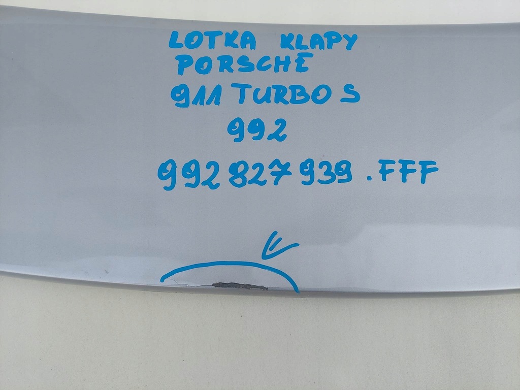 фото №5, Porsche 911 turbo s 992 спойлер спойлер крышки задняя