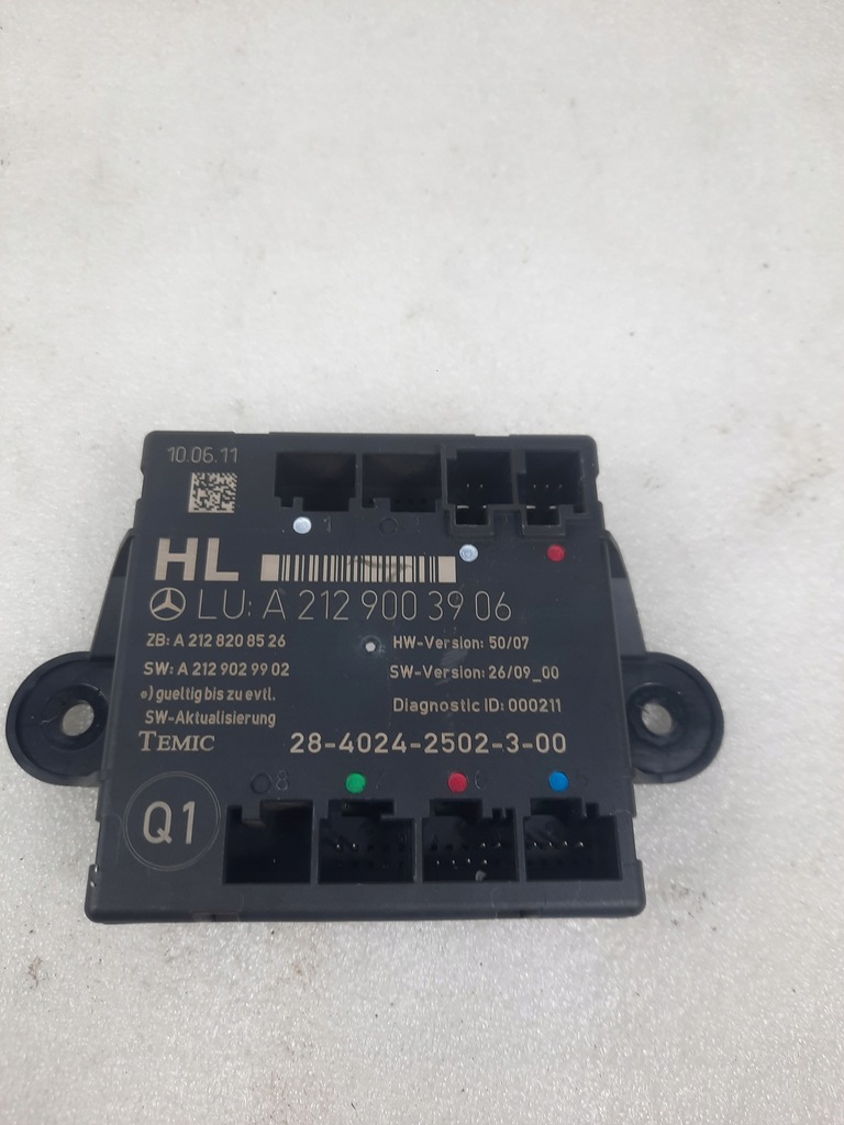 фото №1, Mercedes w212 модуль дверь левый задняя a2129003906