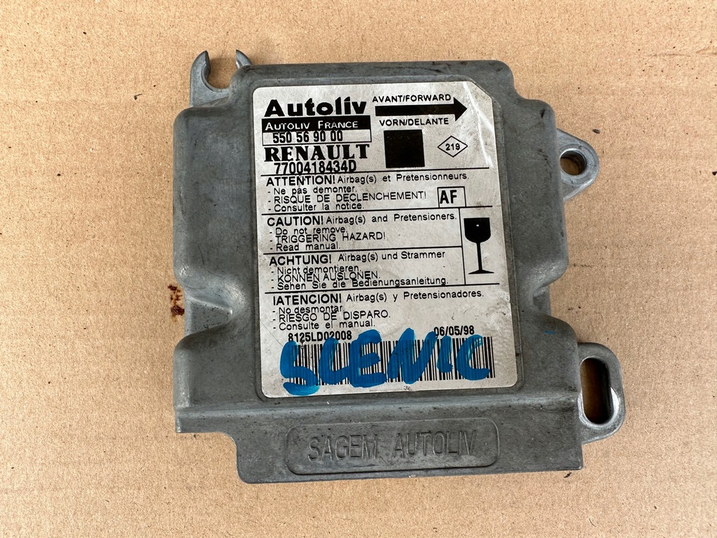 фото №1, Модуль подушка безопасности renault scenic i 7700418434d