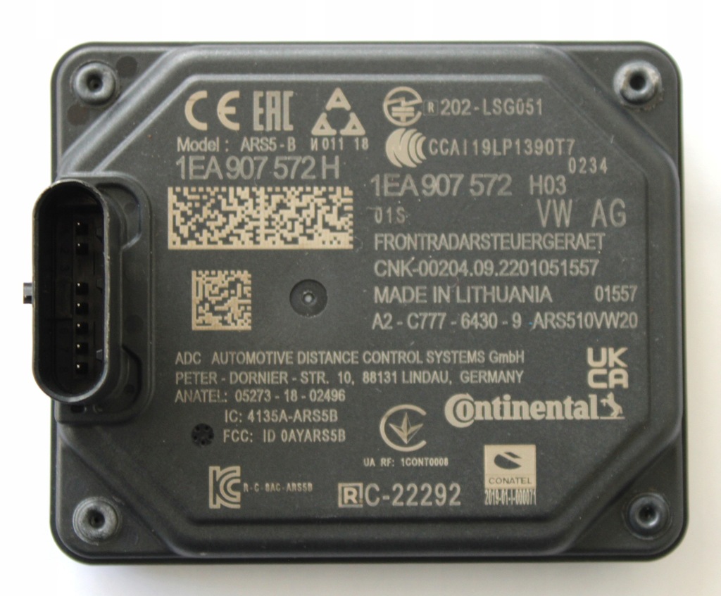 фото №1, Vw id.3 id.4 id.5 радар 1ea907572h