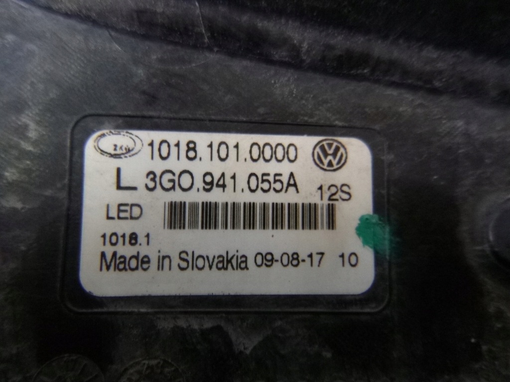 фото №8, Vw passat b8 модуль led протитуманна фара лівий drl 3g0941055a