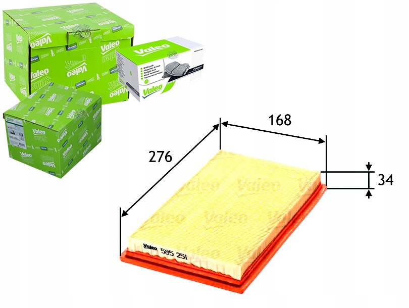 Купити Valeo фільтр повітря valeo 13721491749 md8216 198