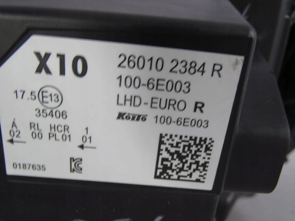 фото №7, Лампа перед права renault zoe lift 260102384r