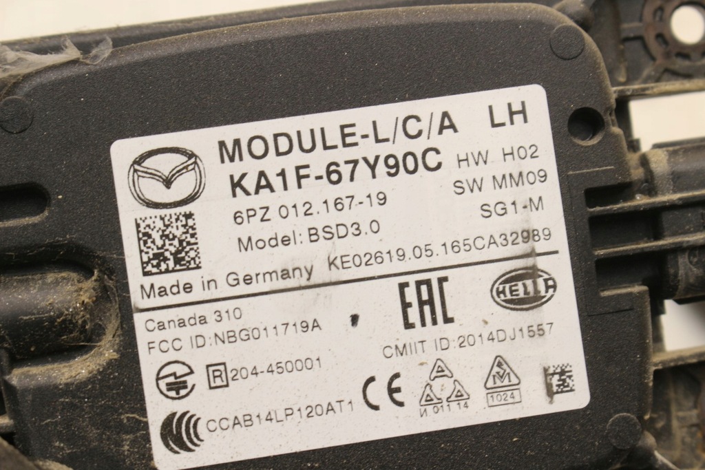 фото №7, Левый радар датчик поперечина движения ka1f-67y90c mazda cx5 cx-5 lift