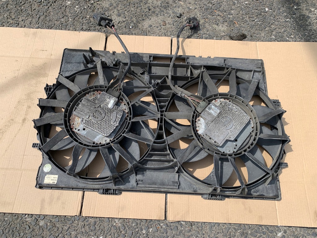 фото №7, Вентиляторы радиатора 4h0959455d 4h0959455c 4h0121003b audi a8 d4 исправные