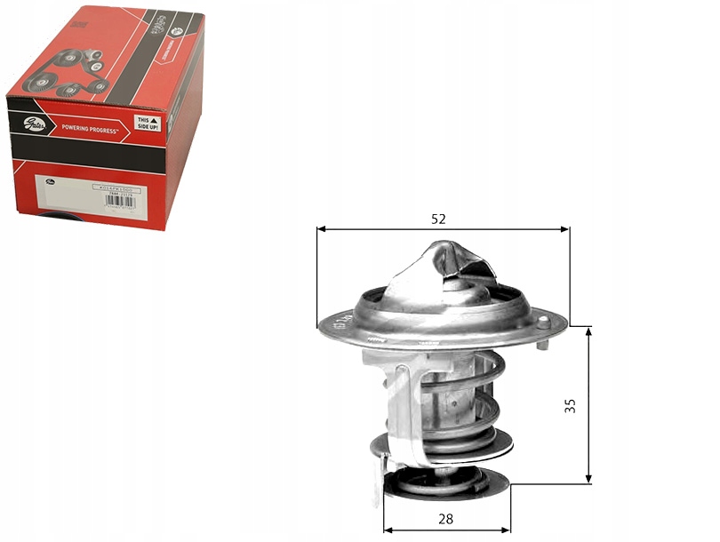 фото №1, Gates th29478g1 термостат, рідина охолоджуючий
