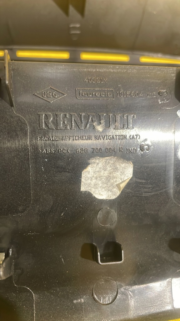 фото №3, Renault scenic iii - рамка захист дисплея 628700004r