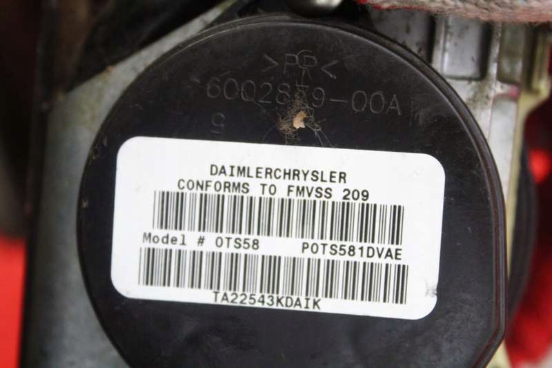фото №9, Pas безопасности правый перед p0ts581dvae chrysler pacifica 1 i 03-08