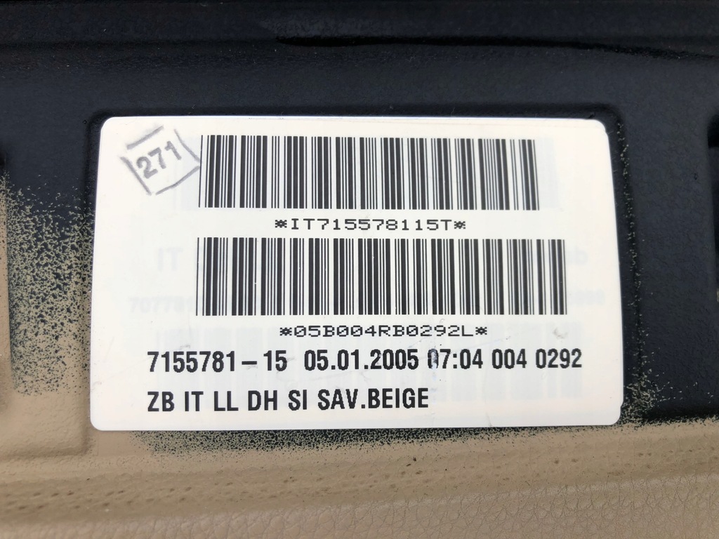 фото №6, Bmw 3 e90 e91 e92 e93 приборная панель консоль подушка безопасности бежевый