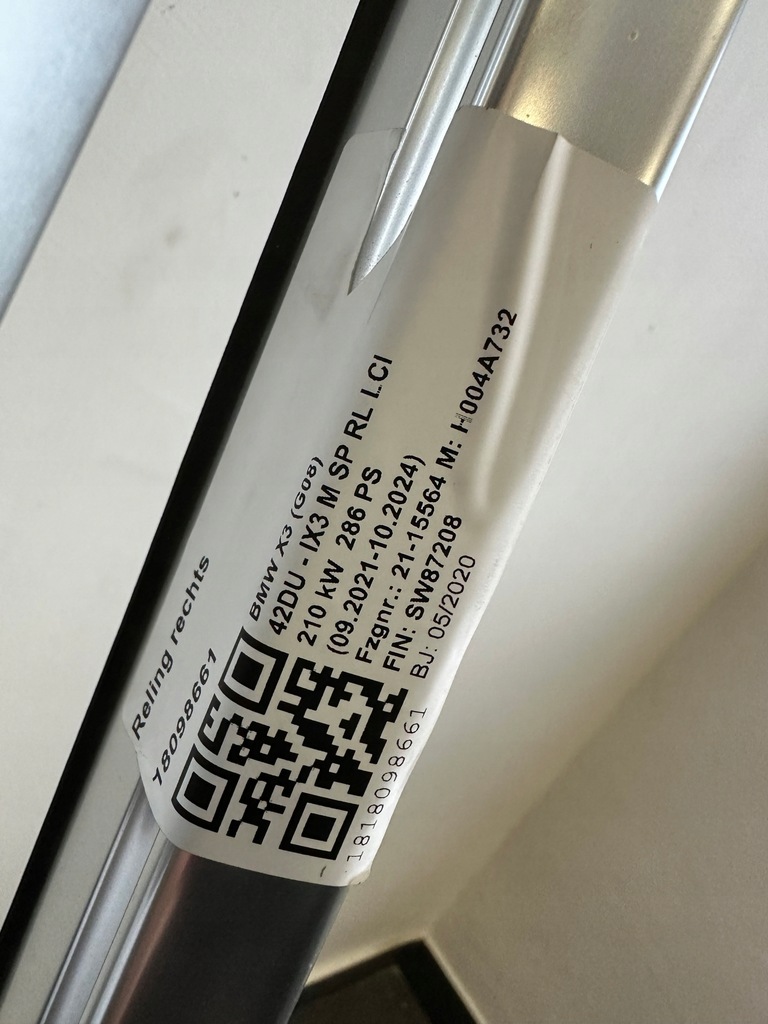 фото №7, Рейлінги дахові комплект bmw ix3 g08 x3 g01