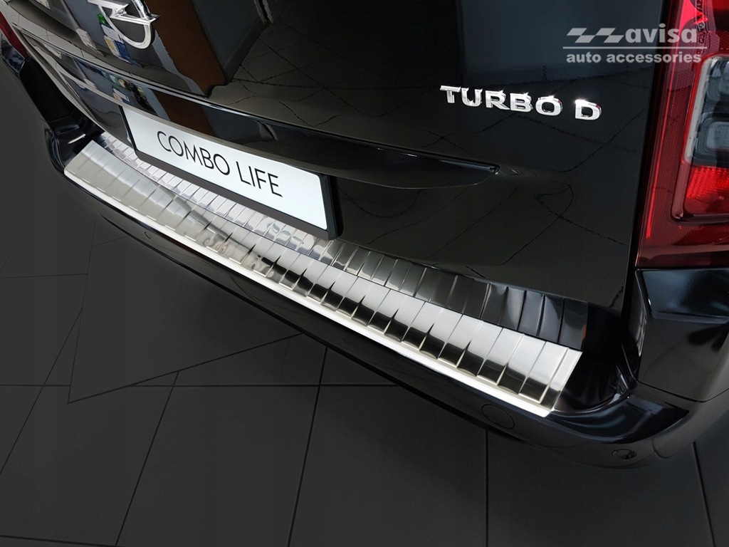 фото №5, Opel combo cargo e life od 2018 r молдинг стальной накладка na бампер задняя