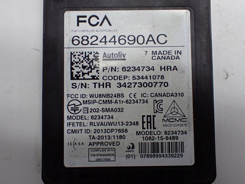 Радар датчик мертвого pola 68244690ac jeep compass ii 18r Доставка