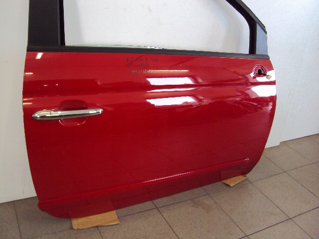 фото №3, Двері правий перед повний fiat 500 2007- rosso