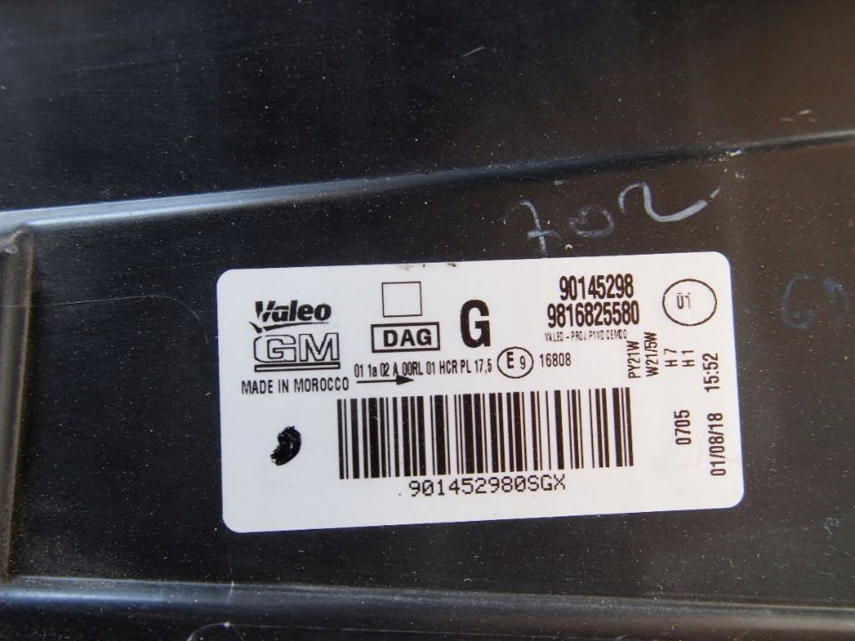 фото №7, Opel combo e 18r фара лівий лампа ліва 2018 9816825580