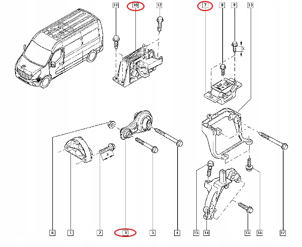 фото №5, Renault master iii 2.3dci подушка двигателя kpl org