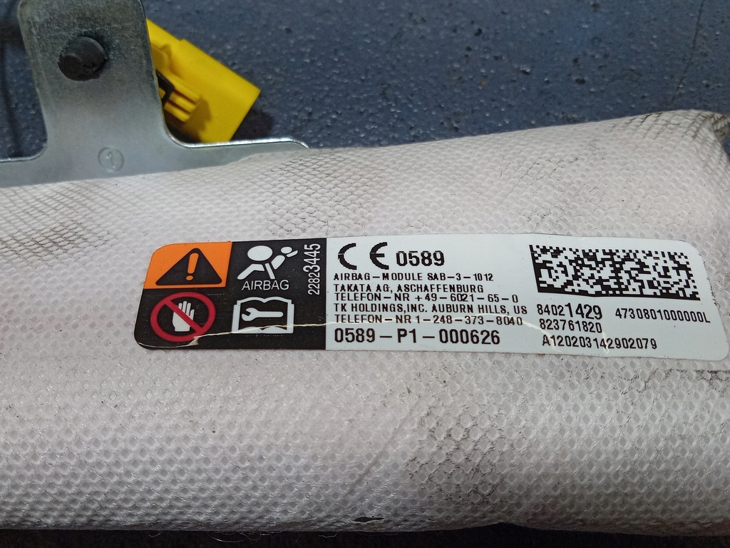 фото №4, Opel insignia b kombi подушка безпеки сидіння ліва 84021429