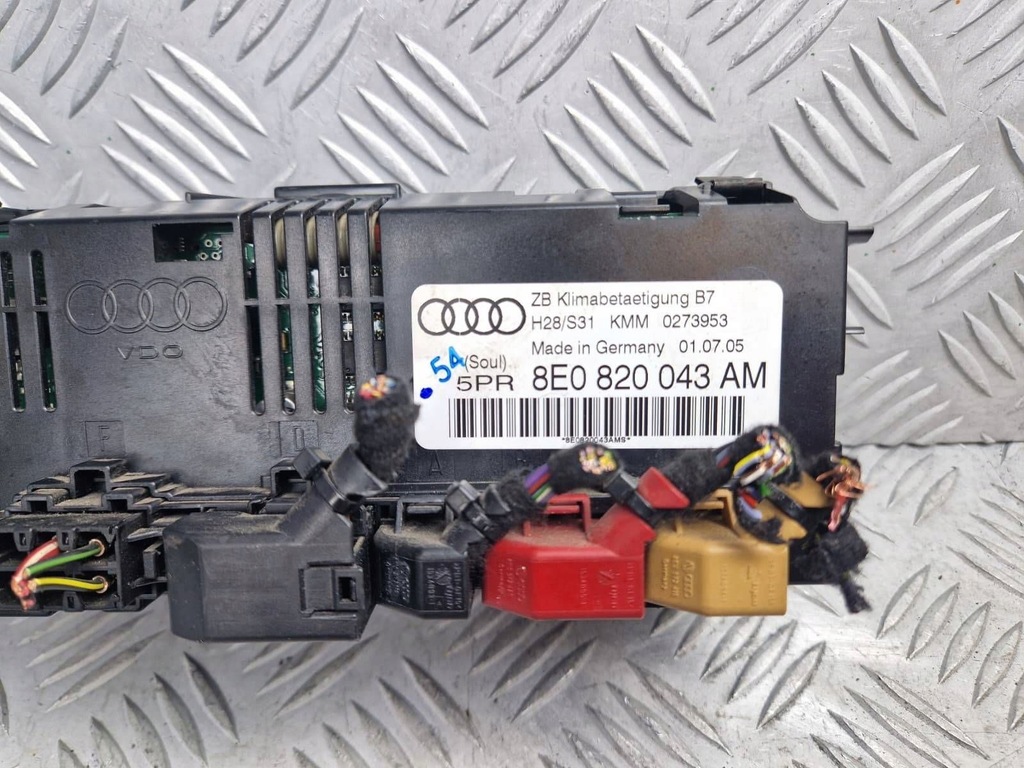 фото №6, Панель кондиціонера audi a4 b7 8e 8h 8e0820043am